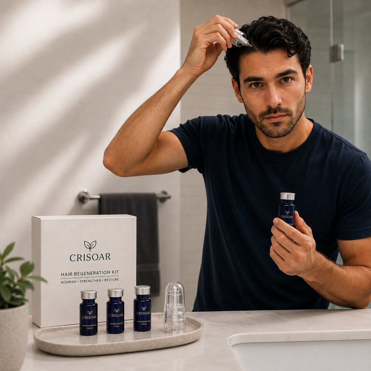 Crisoar Microneedle Infusion Kit — Fuller Hair Starts at the Root